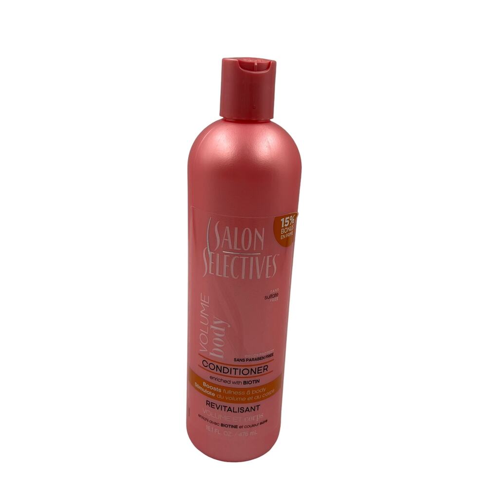 Vintage Salon Selectives Conditioner Volume Body Revitalisant Pink Bottle